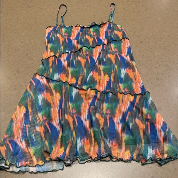 Urban Outfitters Moxie Mesh Mini Slip Dress Sz: L - Picture 6 of 16